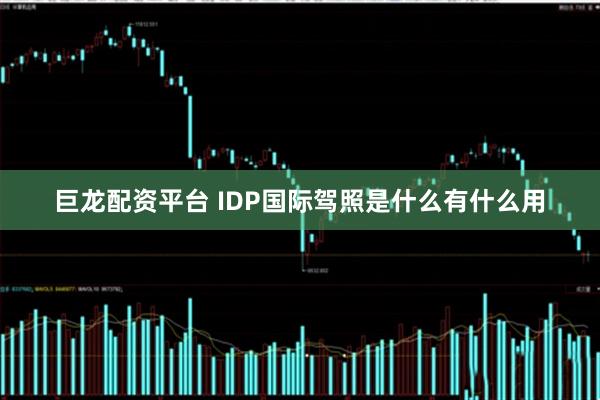 巨龙配资平台 IDP国际驾照是什么有什么用